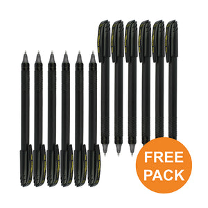 Pentel EnerGel Capstyle Eco Rollerball 0.7mm Black (Pack of 24) 2 For 1