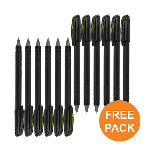 Pentel EnerGel Capstyle Eco Rollerball 0.7mm Black (Pack of 24) 2 For 1