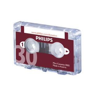 Philips Dictation Cassette 30 Minutes (Pack of 10) LFH0005/30