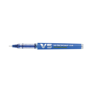 Pilot V5 Cartridge Rollerball Pen Fine Line Blue (Pack of 10) 4902505442803