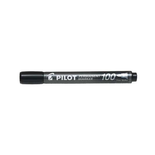 Pilot 100 Permanent Market Bullet Tip Black (Pack of 20) 3131910501268