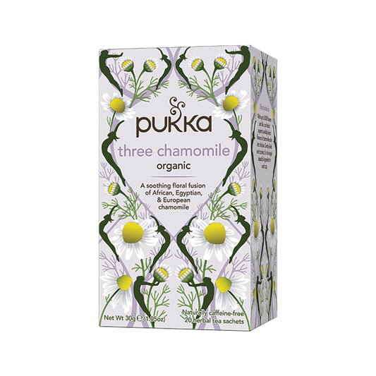 Pukka Three Chamomile Tea Bags Organic (Pack of 20) 05060229012579