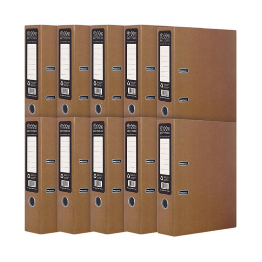 Pukka Recycled Lever Arch A4 Kraft (Pack of 10) RF-9483