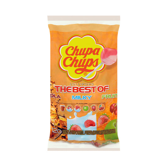 Chupa Chups Fruit Refill Bag 20 Percent Extra (Pack of 120) 8302971