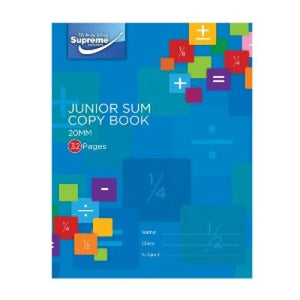 Junior Sum Copy Book - 40 Pages (Pack of 20)