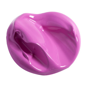 Pink paint swatch on a white background