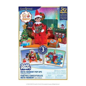 front of the packaging box of The Elf on the Shelf 20th Anniversary - Pop Ups