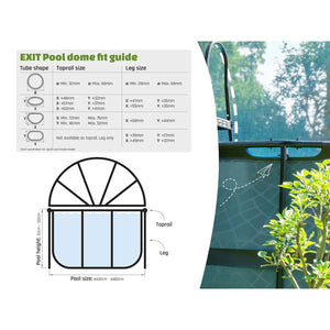 EXIT Dome for Frame Pool - ø450cm