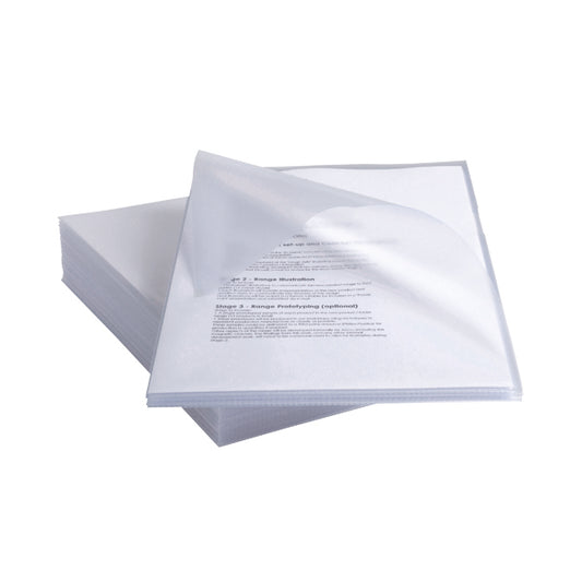 Rexel Anti Slip Cut Flush Folders A4 Clear (Pack of 25) 2102211