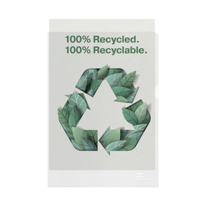 Rexel 100% Recycled A4 Plastic Folder (Pack of 100) 2115704