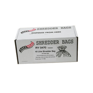 Safewrap Shredder Bag 40 Litre (Pack of 100) RY0470