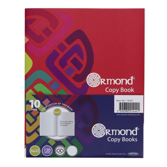 Ormond 120pg No.11 Copy Books (Pack of 10)