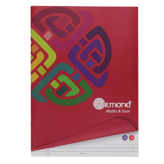 Ormond A4 Maths Copy Book (120 Pages)