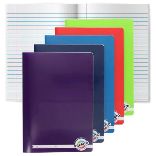 Premto A4 Durable Cover Manuscript Book - 120 Pages (5 Pack)