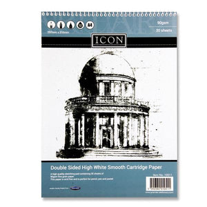 A4 Spiral Sketch Pad - 30 Sheets (90gsm)