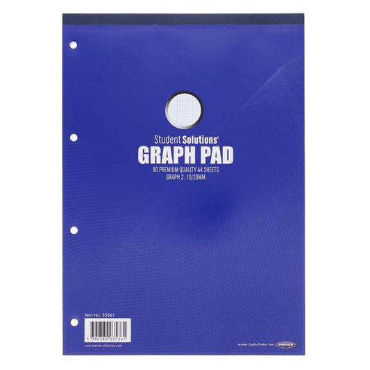 Student Solutions&nbsp;A4 Graph Pad 80 Sheets.