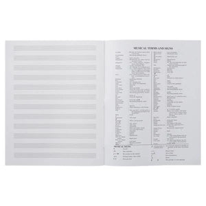 12 Stave Music Manuscript Book (24 Pages)