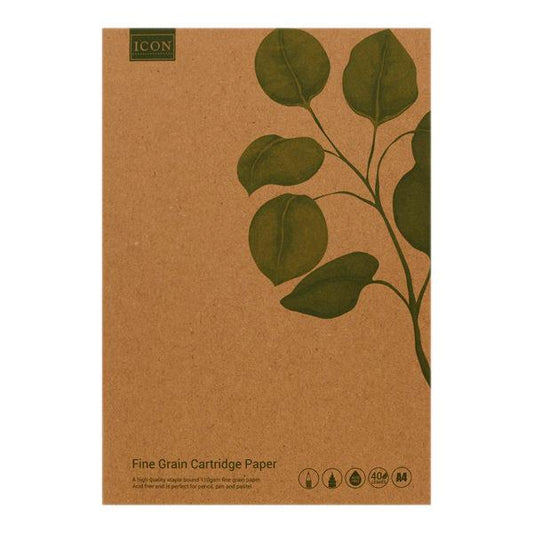 Icon Green A4 80Pg 110gsm Kraft Sketch Book