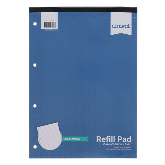 Concept A4 160pg Refill Pad - Top Bound