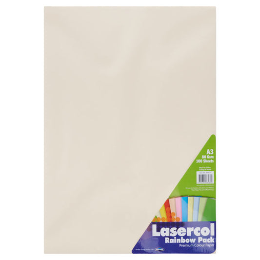 Lasercol A3 Activity Paper 100 Sheets - Rainbow