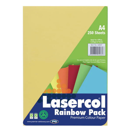 Activity Paper - A4 Rainbow Pack (250 Sheets)