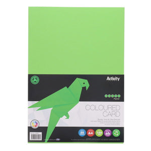 A4 Card - Parrot Green (50 Sheets)