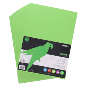 A4 Card - Parrot Green (50 Sheets)