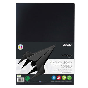 Premier Activity A4 160gsm Card - Black (40 Sheets)