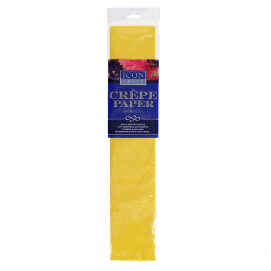 Icon Craft -17gsm Crepe Paper - Daffodil Yellow