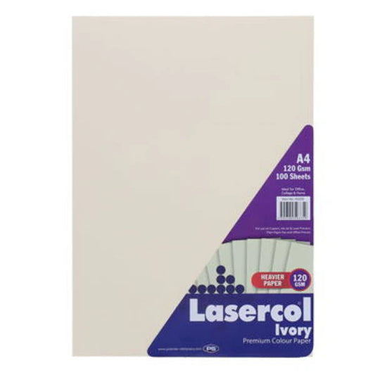 Lasercol A4 120gsm Activity Paper - Ivory (100 Sheets)
