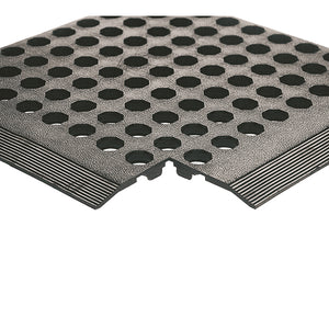 Black Rubber Worksafe Mat (900 x 1500mm, 16mm Thickness) 312475