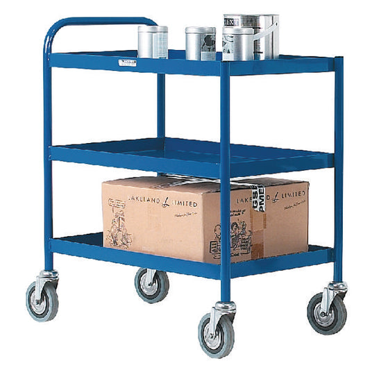 3 Tier Blue General Purpose Trolley 331493