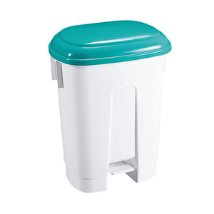 Derby Plastic Pedal Bin 30 Litre White/Green 348024