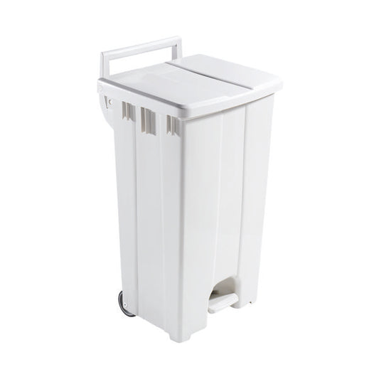 Plastic Pedal Bin with Lid 90L Grey 357001