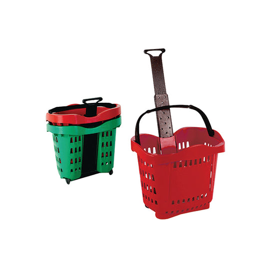 Giant Shopping Basket/Trolley Red SBY20753