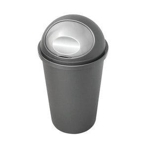 Casa Bullet Bin Plastic 50L Silver