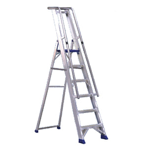 Aluminium Step Ladder With Platform 7 Steps 377857