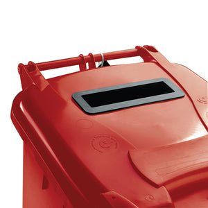 Confidential Waste Wheelie Bin 240 Litre Red 377909