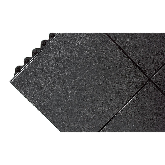 All-Purpose Anti-Fatigue Modular Mat Solid Surface Black 312413