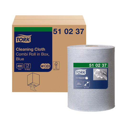 Tork Multi Purpose Cloth Combi Roll 152m Blue 510237