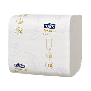 Tork T3 Folded Toilet Tissue 2-Ply 252 Sheets (Pack of 30) 114273