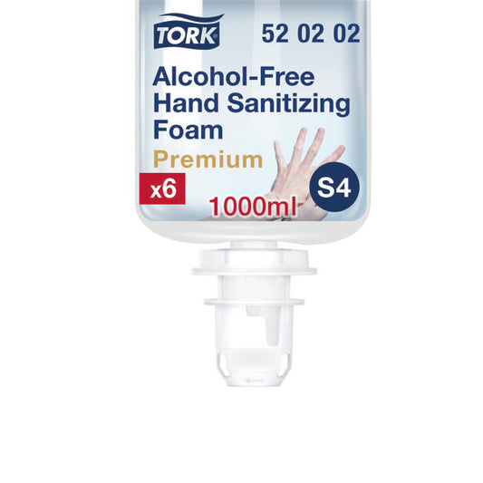 TORK ALC-FREE FOAM SANITS 1000ML PK6