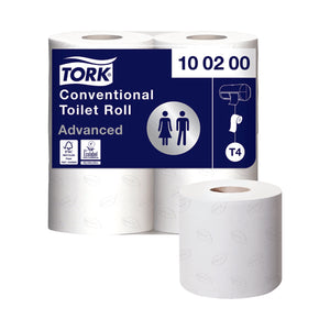 Tork Conventional Toilet Roll 2-Ply 200 Sheets (Pack of 36) 100200