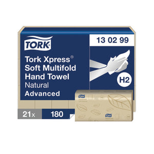 TORK XPRESS SFT 2PLY HD TWL NAT PK21