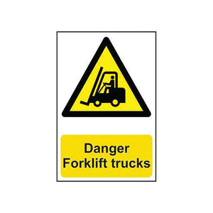 Spectrum Safety Sign Danger Forklift Trucks PVC 200x300mm 954