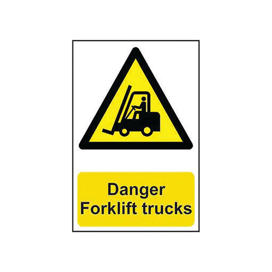 Spectrum Safety Sign Danger Forklift Trucks PVC 400x600mm 4101