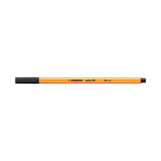 Stabilo Point 88 Fineliner Pen Black (Pack of 10) 88/46