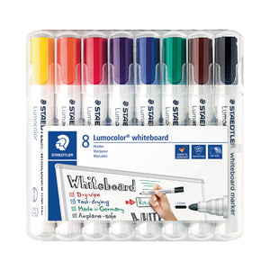 Staedtler Lumocolor 351 Drywipe Marker Assorted (Pack of 8) 351 WP8