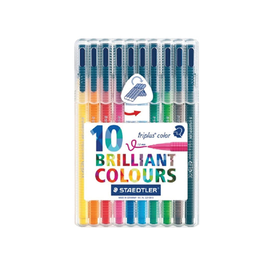 Staedtler Tri+ Color Fibre Tip Pen Assorted (Pack of 10) 323SB10