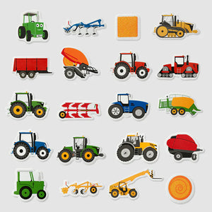 Tractor Ted - Farm Machine Bath Stickers